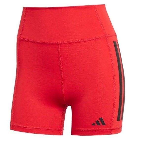 adidas women Optimé 3-Stripes 1/4 Short Leggings SZ M - Picture 3 of 4